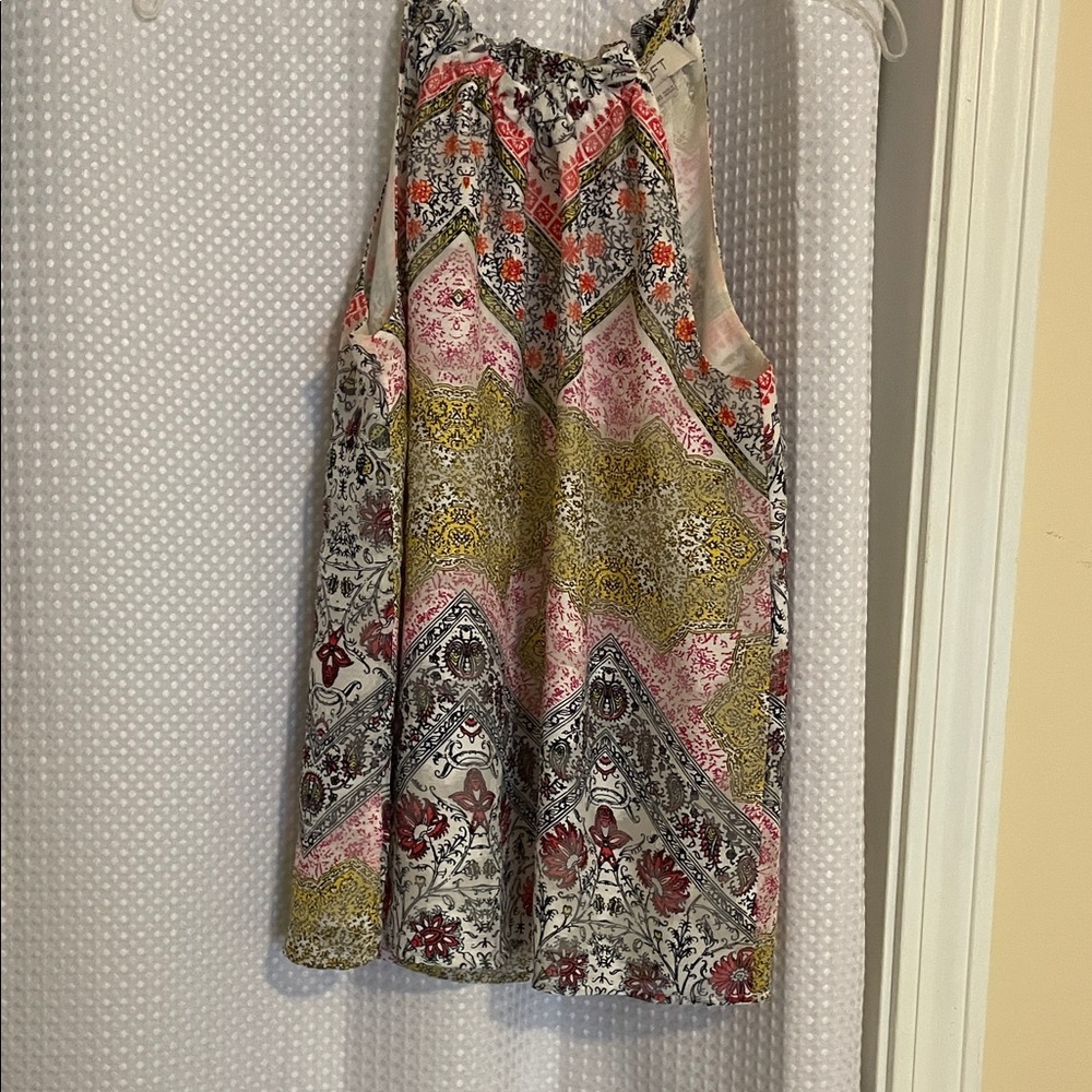 LOFT Floral Paisley Sleeveless top in Pink, Olive, Black